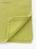 Scarves Green Wool Small Scarf Women's Winter Warm Wool Scarves Solid Color Adults Kids Year Christmas Gift 231201