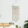 Tapeçarias macrame pendurado tapeçaria sonho apanhadores folhas padrão mão tecido boho arte da parede decoração para apartamento dormitório decoração