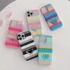 Cell Phone Cases Colorful metal phone case woven leather texture suitable for iPhone 14 11 Pro Max 12 13 Mini Xs XR 7 8 Plus Se half pocket cover 231202