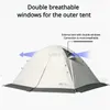 Tendas e abrigos Tenda de trekking na neve com saia Design Deserto de alta montanha à prova de neve Prevenção de areia Acampamento ao ar livre para 2 3 pessoas Abrigo 231202