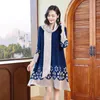 Casual Dresses High-End Velvet Red Dress Mother's Autumn and Winter Clothing Noble Western-Style Larg Size Women's