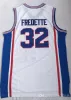 Porter NCAA Hommes Brigham Young 32 Jimmer Fredette Shanghai Sharks Devils 4 JJ Reddick Blanc Bleu College Baskeball Jersey S