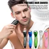 Electric Shavers Mini Electric Shaver Automatic Men's Razor Trimmer Portable Beard Knife Safety Heads Shaving Machine Hair For Man 231202