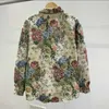 Vestes pour hommes Printemps Automne Rétro Revers Floral Brodé Veste Mode Casual Lâche High Street Pardessus Hommes Tops Vêtements Mâles