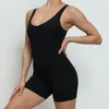 Set attivi Tuta sportiva da yoga monopezzo Tuta corta traspirante ad asciugatura rapida Abbigliamento da allenamento per donna Completo sportivo Set da palestra per fitness