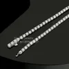 Sparkles Tennis Chain 2mm Delicate Design 925 Sterling Silver Round Brilliant Cut Diamond Moissanite Necklace