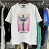 Men's T Shirts Purple Brand Mens Printing Shirt For Men Women High Street T-shirt Sculpture Pattern Top Tee