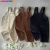 Kläder sätter nyfödda klädpojkes corduroy jumpsuit 2023 Autumn Winter Jumpsuits Baby Kids Clothes Girl's Romper Casual Bib Pants Overallsl231202