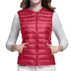 Gilets chauds pour femmes, manteau tendance, couleur unie, Slim, col rond, léger, vestes polaire, vêtements d'extérieur pour femmes