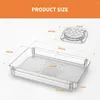 Jewelry Pouches Fridge Turntable Organizer Tray With Suction Cup Transparent Refrigerator Storage Rack 360 Rotatable For Countertop