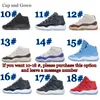 Jumpman 11s Kids shoes Cherry 11 Toddler sneakers DMP boys girls youth CAP AND GOWN Cool Grey Legend Blue Bred designer shoe baby children basketball trainers shoe