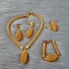 Africano 24k ouro para mulheres presentes de casamento etíope conjuntos de jóias dubai nupcial festa brincos anel conjunto colares árabes jóias 201217s
