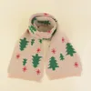 Scarves Wraps Children Knitted Christmas Tree Scarf Winter Girls Kids Fashion Warm Knit Wrap Boy Baby Knitting Neck Scarf Infant Muffler 231202