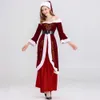 Stor storlek M-6xl Santa Claus Costume Performance Passar Vuxna herr- och kvinnokläderparets korsdressing