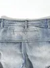 Kadınlar Kot Deat Patchwork Tayt Tasarları Kadınlar İçin Yüksek Bel Tek Bel Single Breated Geniş Bacak Denim Pantolon 2023 Sonbahar Kadın 11xx4976 231201