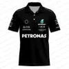 Erkek Tişörtleri 2023/2024 YENİ F1 Formula One Racing Team Polos Fan Yaz Polo Gömlek Sweatshirt Lewis 44 George 63 Sürücü F1FN