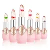 Lip Balm 6Pcs/Set Moisturizer Crystal Flower Jelly Lip Balm Kits Clear Vitamin E Nutritious Maquiagem Beauty Temperature Color Changing 231202