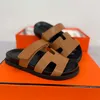 dames slippers herenontwerper slippers zolen zomers casual strand sandalen echte lederen topkwaliteit met doos aaa+01