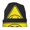 Berets symbol czaszki czapki czapki trójkąt biohazard cienki kapelusz jesienna wiosna wiosna maska ​​kapelusza mężczyźni mężczyźni kobiety hip -hopowe czapkę narciarską