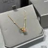 Chains The 2023 Gold Plated 1.0 Mijin Small Circle Smart Necklace Has A Beautiful Meaning Representing "whether In Past Today Or