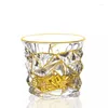 Vinglas för Gilding Gold Crystal usquebaugh Cup Whisky Glass Xo Whisky Brandy Snifters Vasos personifierade