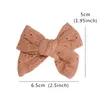 Accessoires de cheveux 2pcs Born Lace Print Bows Bandeau pour enfants Filles Nylon Bande élastique Chapeaux Cadeaux de bébé