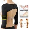 Arm Shaper Corset de corps pour femmes façonnant l'ajustement de la Posture Correction Anti-bossu 7 points manches longues à bras manches papillon épaulière 231202