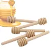 1000 unids Honey Stir Bar Mezclador Mango Jar Cuchara Práctico Cucharón de Madera Palos Largos Suministros Mieles Herramientas de Cocina Mini Palo de Madera SN832