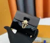 Högkvalitativ 1-WOMENS DESIGNER WALLETS Luxurys HASP Purse Classic Flower Letter Kort korthållare Patent Läderkvinna Fashion Small Clutch Bag med originallåda