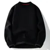 Männer Pullover Herbst Winter Fleece Verdicken Pullover Einfarbig Oansatz Business Einfache Casual Pullover Lose Gemütliche Warme Jugend Männlich tops