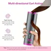 Hair Rollers KLINA Electric Cordless USB Automatic Curling Iron Anti-tangle Portable Rotating Curling Iron Hair Rollers Curler For Hairstyle 231202