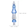 Headshop666 NC034 HOAKAH Kolorowe rurki do palenia 10 mm platformy olejne Bubbler Titanium TIP Ceramiczny kwarc paznokci silikonowy słoik dab platforma szklana bong prezent