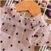 Robes de fille Robes de filles robe mignonne automne fille fantaisie fleur princesse enfant en bas âge Tutu bébé enfant anniversaire Tle tissu tenue décontractée 3 goutte Dhrwv