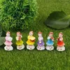 Garden Decorations 6st Flower Fairy Pixie Wing Family Miniature Ornament Home Decor