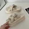 Slippers Dikke Zolen Voor Vrouwen Om Buiten Te Dragen 2023 Stijl Biscuit Zolen Verhoogde Anti Slip Zomer Vrouwen Sandalen