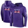 Sweats à capuche pour hommes 2023/2024 Nouveau F1 Formula One Racing Team Sweatshirts Pilote Lewis Hamilton Digital 44 À capuche à manches longues Hommes Veste Cordon Fermeture à glissière Soli 0m5g