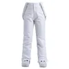 Pantalon de Ski bavoir hiver chaud Ski pour femmes hommes coupe-vent imperméable épaissir neige snowboard sangle mâle femme pantalon 231202