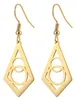 Boucles d'oreilles pendantes ZST005 2023, Design rétro, longue, breloque, creuse, ronde, forme géométrique, bijoux en acier inoxydable pour femmes