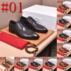 23Modèle 2024 Chaussures de peinture à lacets Chaussures habillées de créateurs italiens en cuir véritable Oxfords noirs Hommes Chaussures de mariage Fête Chaussure formelle pour hommes