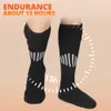 Sports Socks Heated Socks Winter Warm Snowmobile Skiing Heated Socks Rechargeable Outdoor Sport Thermal Heated Foot Warmer Ski Sports 231201