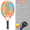 テニスラケットカムウィン高品質3Kカーボンとガラス繊維ビーチテニスラケットソフトラフな表面テニスラケットバッグとボールオプション231201
