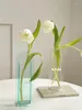 Vases INS Style Acrylic Vase Transparent Narrow Mouth Hydroponic Flowers 2023 Creative Dining Table Flower Arrangement