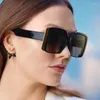 Sunglasses Big Square For Women Men Brand Design Luxury Summer Car Driving Sun Glasses Fashion Trend Male Female Eyewear Mirror