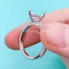 Molding Real Natural Si Diamond 10K 14K Solid Gold Wedding Ring For Women