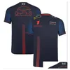Мотоциклетная одежда F1 Гоночный костюм Летняя командная рубашка с лацканами в одном стиле на заказ Прямая доставка Мобильные аксессуары для мотоциклов Dhdji