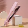 ヘアストレートナーズミニ3Dグリッドヘアクリンパーカーリングアイアンボリュームヘアアイアンセラミックコーンパーマスプリントフラットアイアンヘアスタイリングツール女性231201