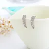 Stud Earrings Simple Fashion Ear Crawler Full Crystal Rhinestone For Women Girls 2023 Trendy Jewelry Birthday Gifts Her