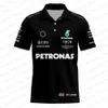 T-shirts pour hommes 2023/2024 Nouveau F1 Formula One Racing Team Polos Fan Polo d'été Sweat-shirt Lewis 44 George 63 Driver Hbe0