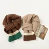 Écharpes Wraps Enfants Écharpe Tricotée Pour Garçons Filles Patchwork Automne Hiver Enfant En Bas Âge Bébé Chaud Foulard Doux Coupe-Vent Enfants Vintage Châle 231202