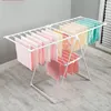 Kitchen Storage Selling Indoor Outdoor Laundry Rack Folding Cloth Dryer Standing Stainless Steel Clothes K Type Drying